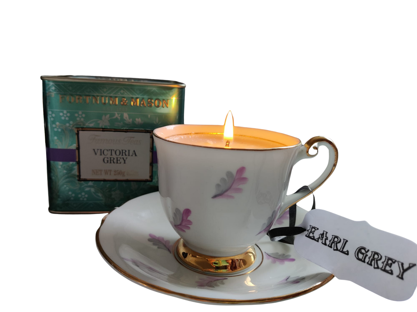 Tea fragrenced candle