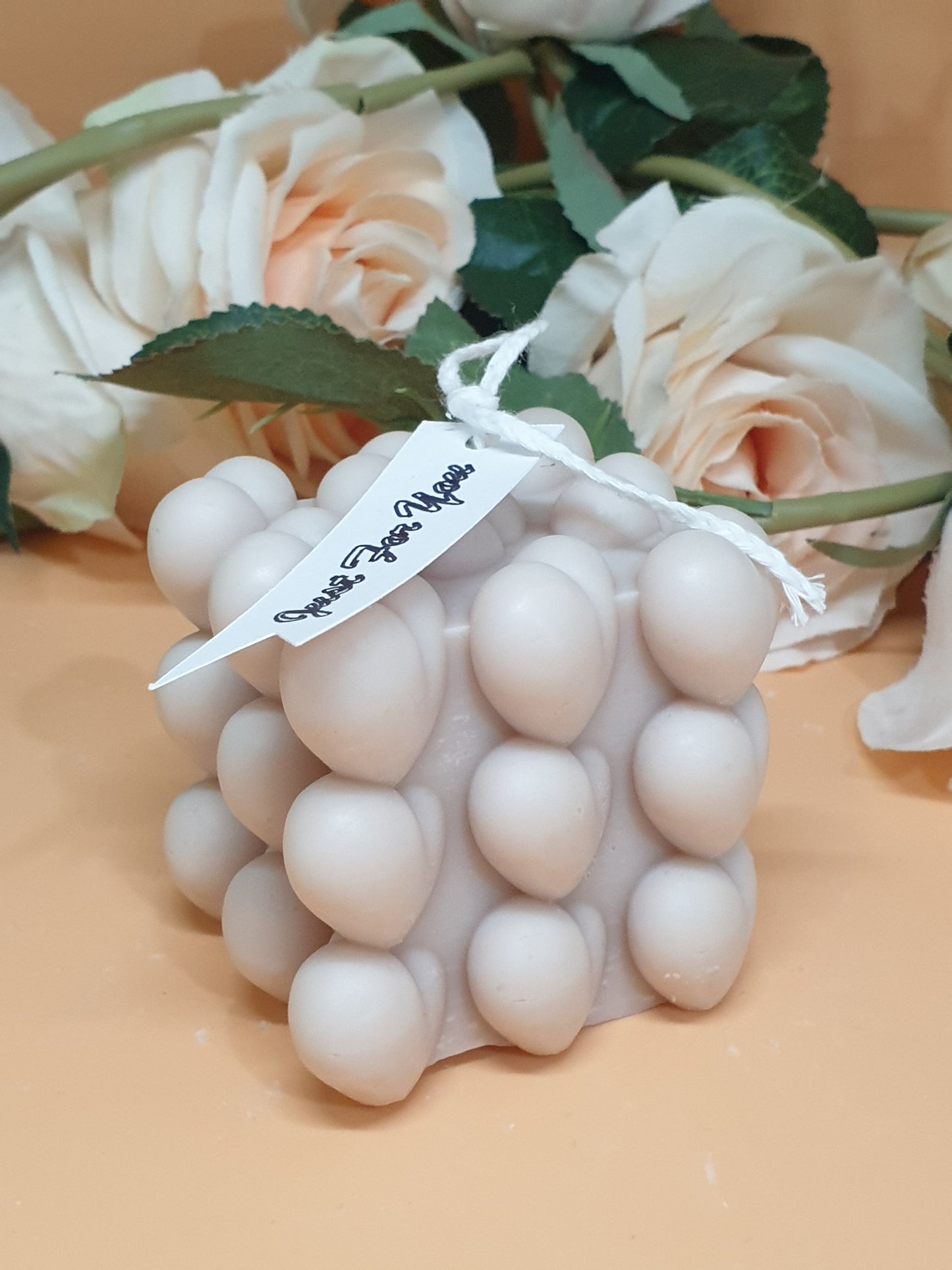 Heart shape bubble candle