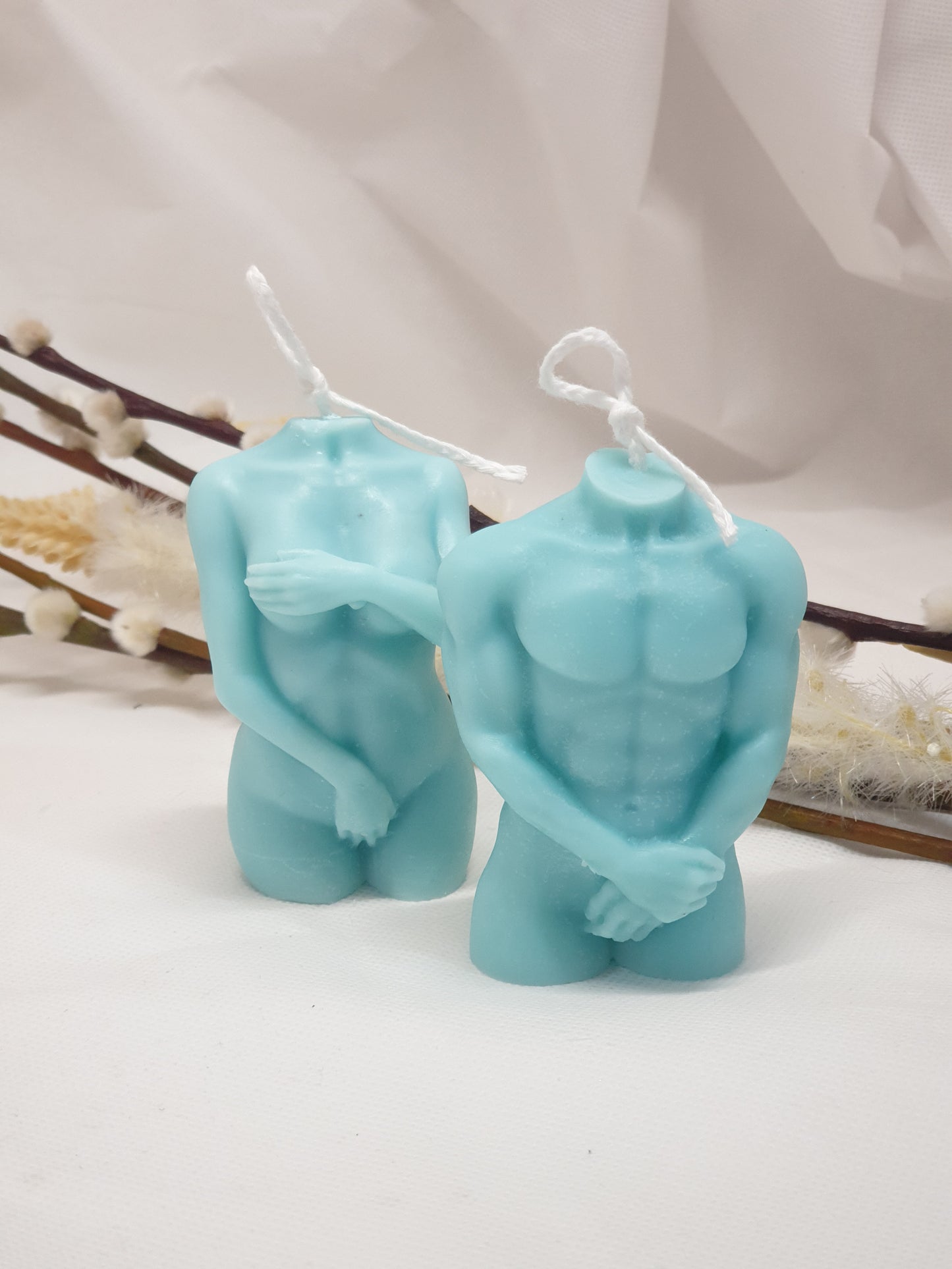 Male or Female figure torso candles